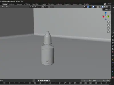 hair serum Low-poly 3D model