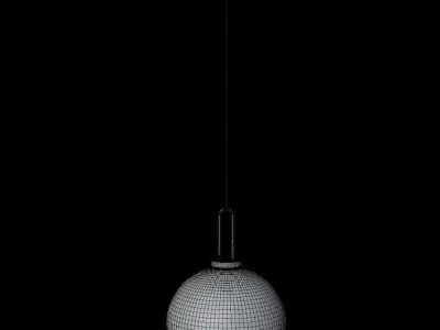 Light glass globe pendant Free 3D model