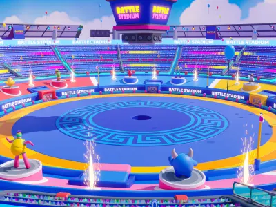 Battle Stadium Low-poly 3D model