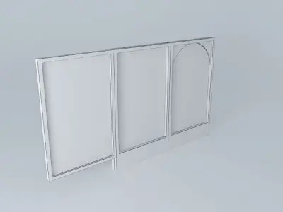 Zelda Wind Waker Matching Stain Glass Windows and Wall Picture 3D model