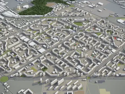 Tolyatti  Low-poly 3D model