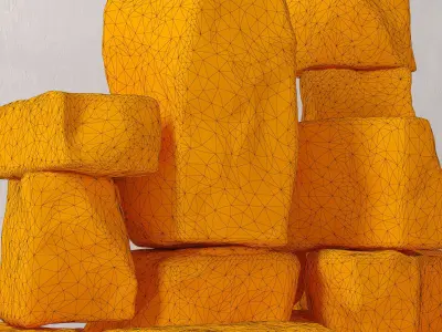 Rock stone collection 3D model