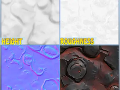 Stylized Lava Seamless Texture Texture