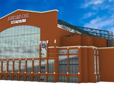 Lucas Oil Stadium Exterior Low-poly 3D model