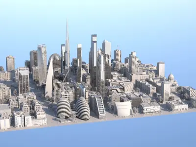 Silver City 3D model