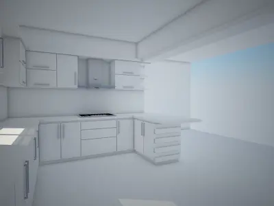 Modern Kitchen design 3D model