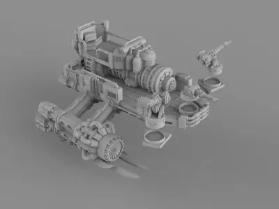 Chem Grav Whaler 3D print model