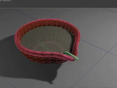 Oil Lantern Low-poly 3D model