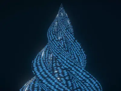 Glowing Pyramid 3D model
