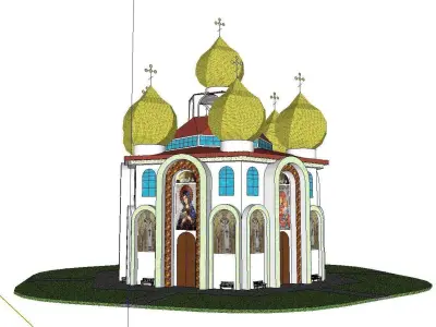 Architecture-Religion-God-Culture-Temple-0132 church 3D model