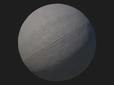 New Asphalt road with lines texture 3D model