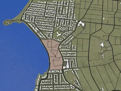 Victoria City of Canada Low-poly 3D model