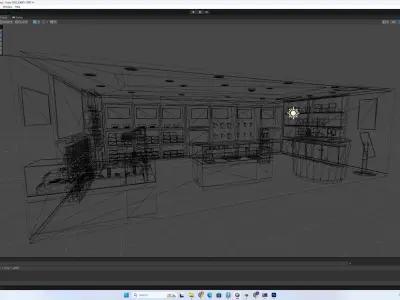 Modern Electronics Store 3D Model - Unity Ready Low-poly 3D model