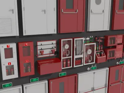 Industrial Doors 3D model