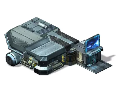 Spacecraft - Ground Platform 08 3D model