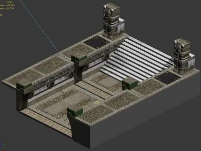 Different dimension - Egypt - aisle 01 3D model