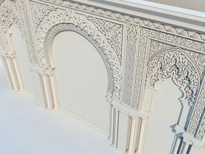 Islamic arches 3D model