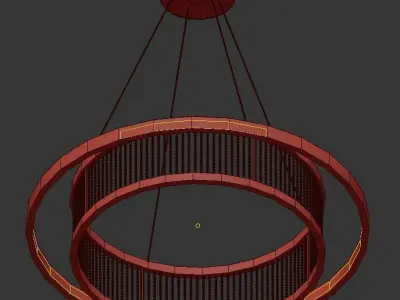 SVANA circular light fixture 3D model