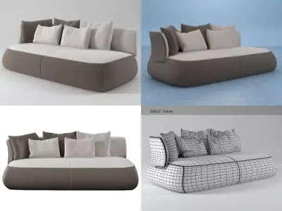 Fat Sofa FS230TD 3D model