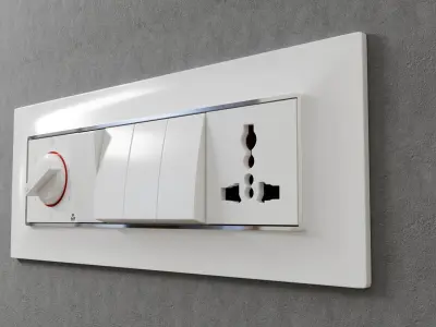 Modular Switch Plate 3D model