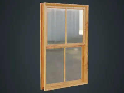 Window 1A Low-poly 3D model