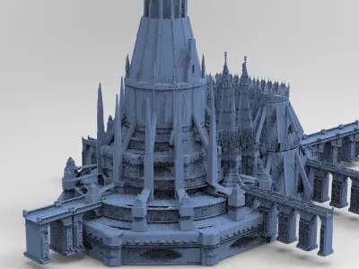 Angelic  Palace Baroque gothic 6 3D model