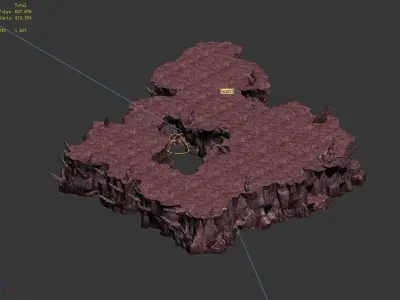 Magic Mountain - Mountain Cliff 02 3D model