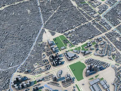 Jakarta City Indonesia 3D model