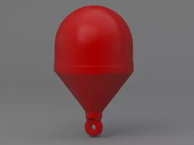 Sea Buoy Red 3D model