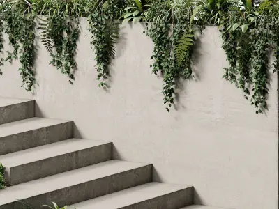 Landscape Furniture stairs - Set 02 3D model