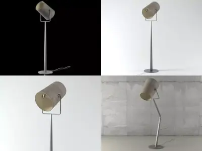 Fork floor lamp 3D model