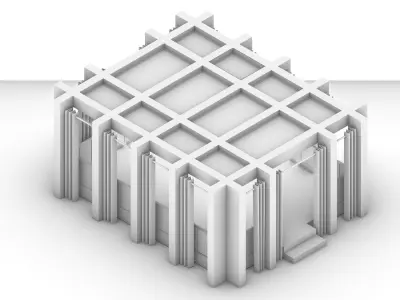 Gazebo modern design 3D model
