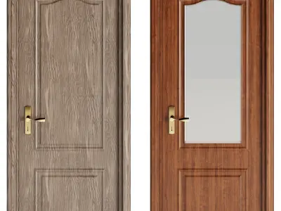 Set Classic Door 01 3D model