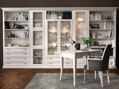 Selva bookcase Mirabeau set sections01 3D model