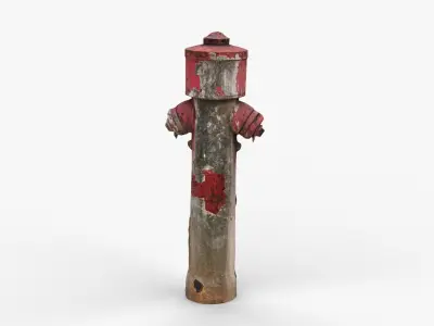 Fire Hydrant 1 Low-poly 3D model
