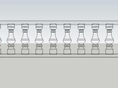 Baluster 3D Model Download 3D model Sketchup 3D model 3D model