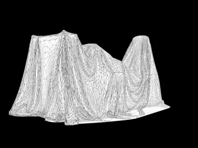 Fabric Cover 16 Low-poly 3D model