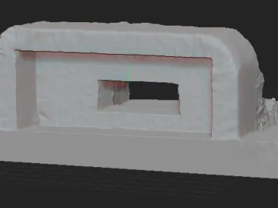 BUNKER building with door Free 3D print model