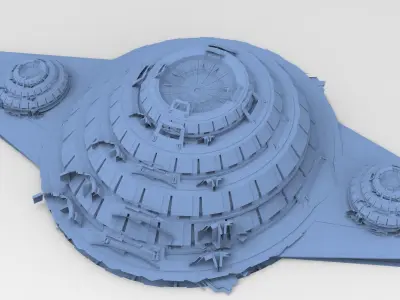 Star Freighter landing pad 3D model