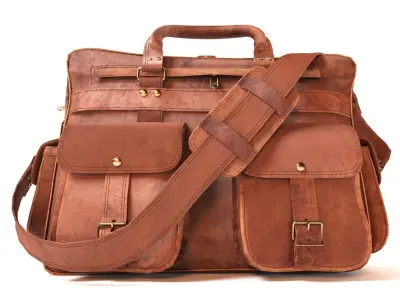 Sports leather bag 3D model