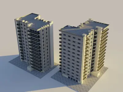3d building model 3D model