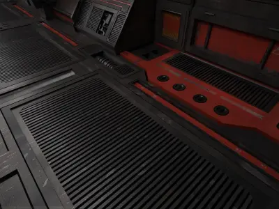 Realistic Modular Sci-fi Panel Pack Low-poly 3D model