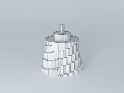 Cardpack 2 tower 3D model