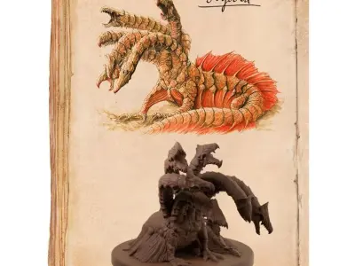 Hydra Miniature 3D print model