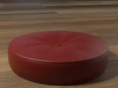 Leather Pillow 3D model