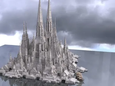 Lower City Tower Complex 3D model