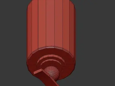 ENGLEHORN chandelier with four candle holders 3D model