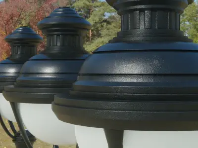 street light Low-poly 3D model