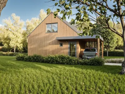 3D House Model Architectural Design in SKP OBJ IFC GLB FBX 3D model