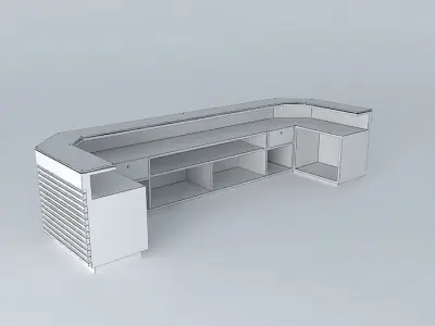 Front desk Free 3D model